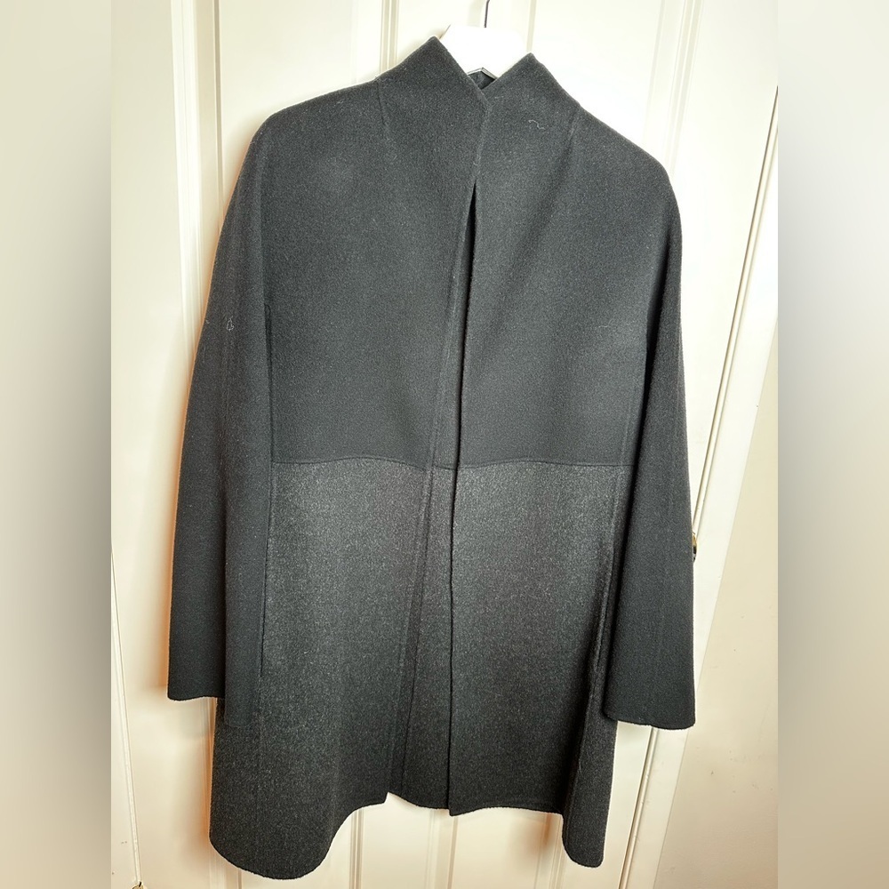 Eileen Fisher Charcoal-black Wool Jacket